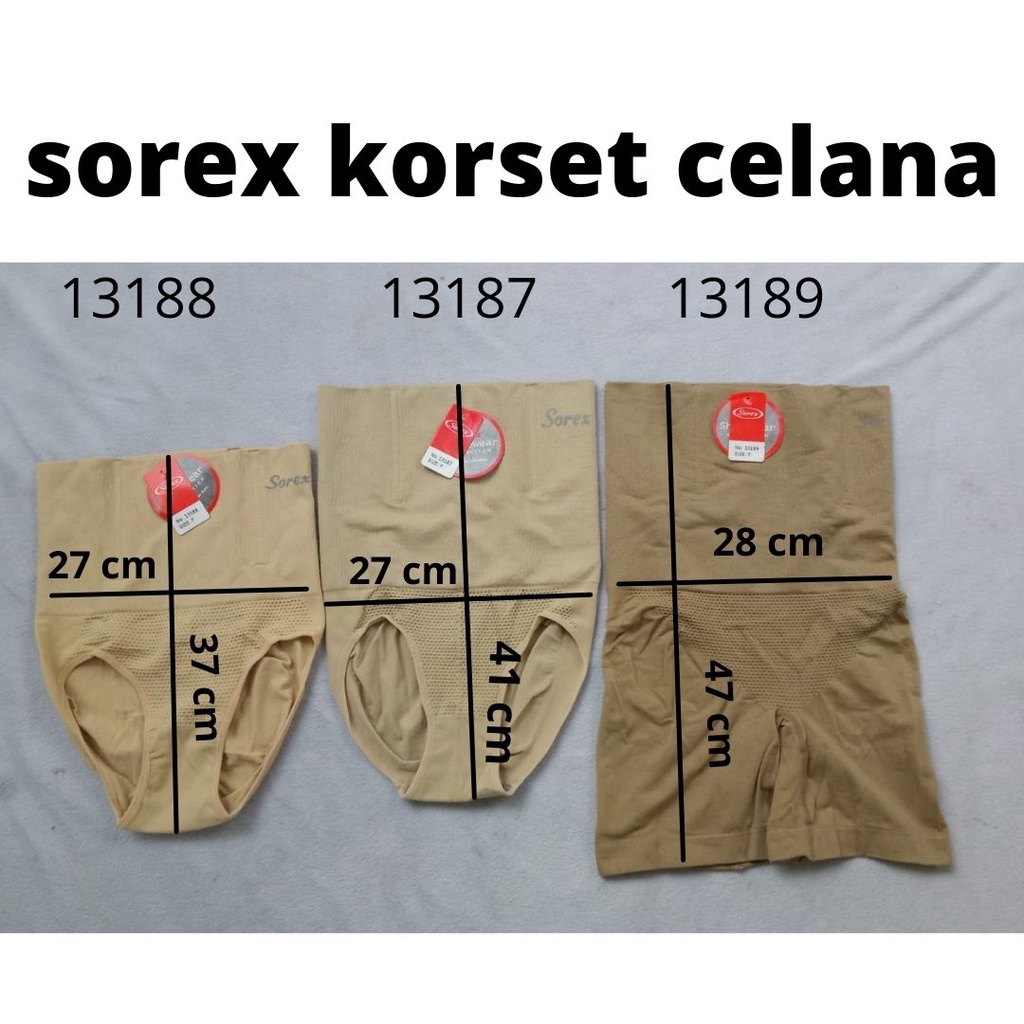 CD KORSET SOREX 13188 13187 13189 Celana Dalam  Slimming Corset CD Pelangsing 4 Penyangga