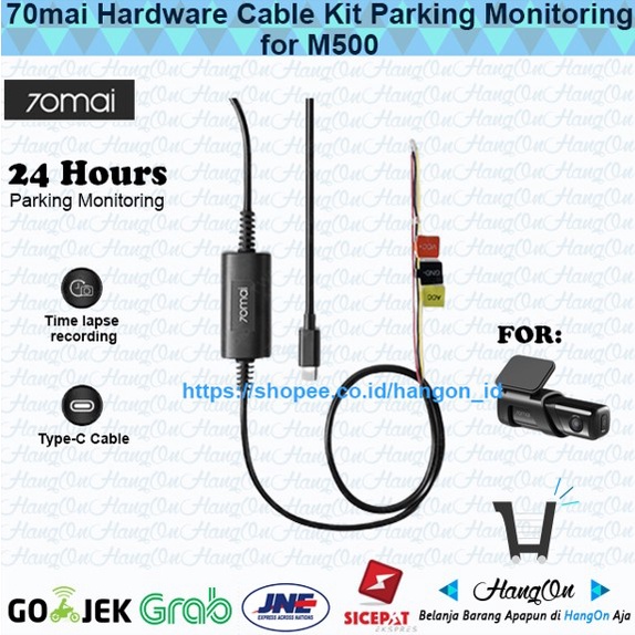 Hardware Cable Kit 70mai UP03 Hardwire 24 Hour Parking Monitoring Car