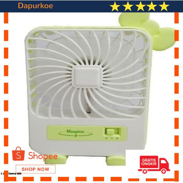Terlaris Maspion MF-01 Portable USB Mini Fan - Pink/Hijau/Biru Elegan