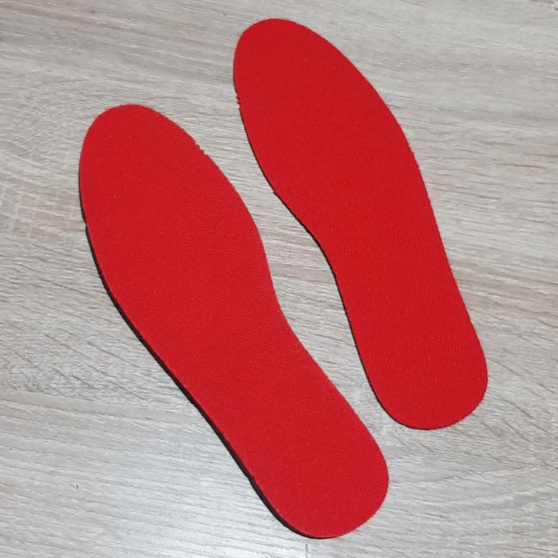 ALAS KAKI TATAKAN SEPATU INSOLE MERAH