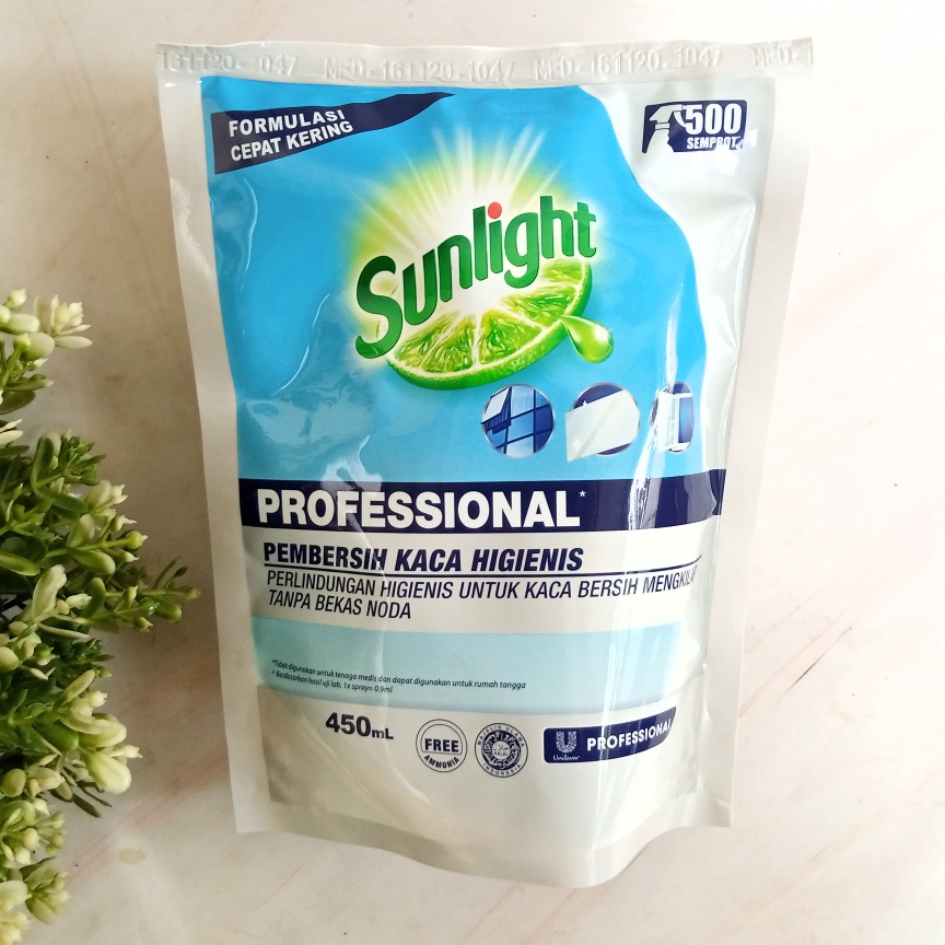 Sunlight Professional Pembersih Kaca Higienis 450ml