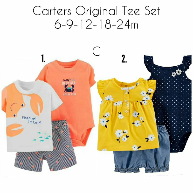 Set baju 3in1/ baju bayi import/ Set jumper bayi/ setelan baju bayi