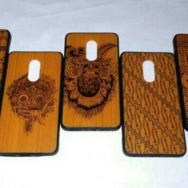 CASE WOOD XIAOMI REDMI NOTE 4 CASE MOTIF ETNIK KARAKTER
