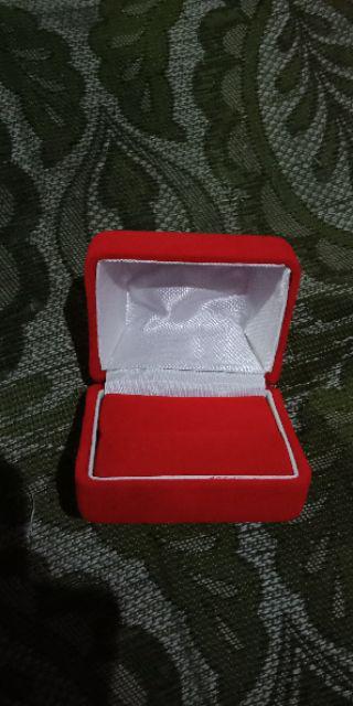 Promo Diskon Kotak / Box Tempat Cincin Bentuk Kotak Polos Bisa Isi 1 Atau 2 Cincin