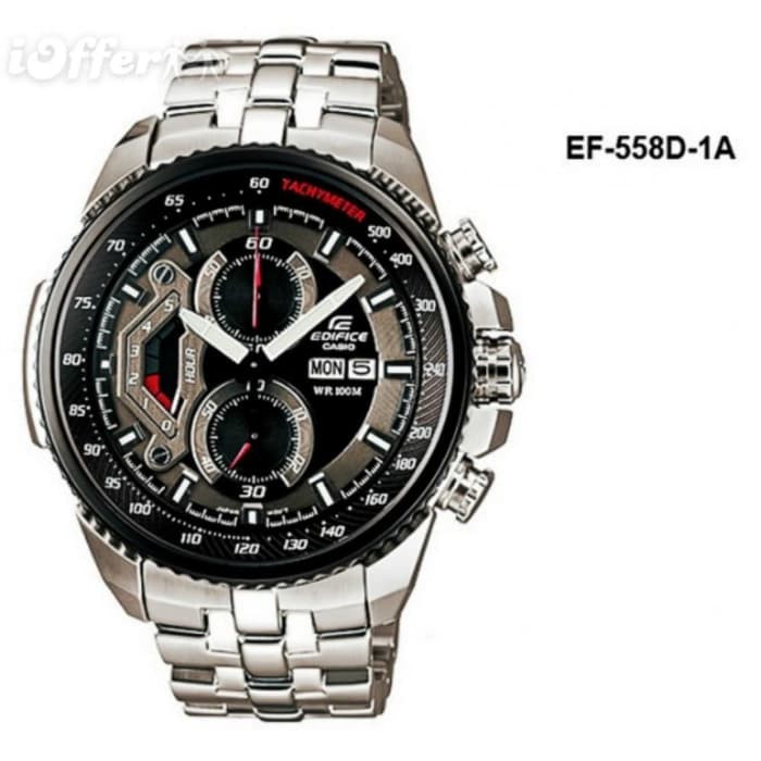 Jam Tangan Pria Casio Edifice Original Chrono EF-558D-1A Original