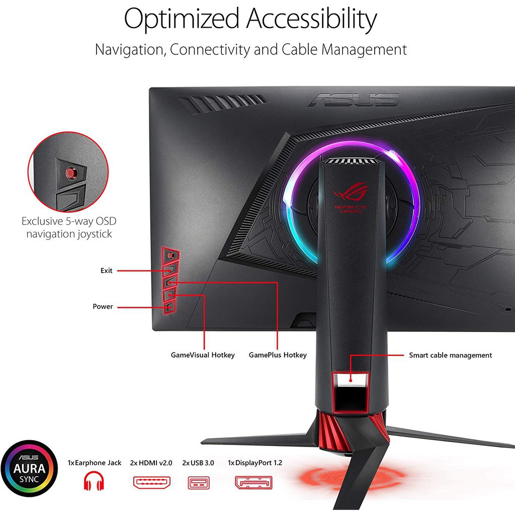 MONITOR LED ASUS 23.8&quot; XG248Q 240HZ GAMING 24