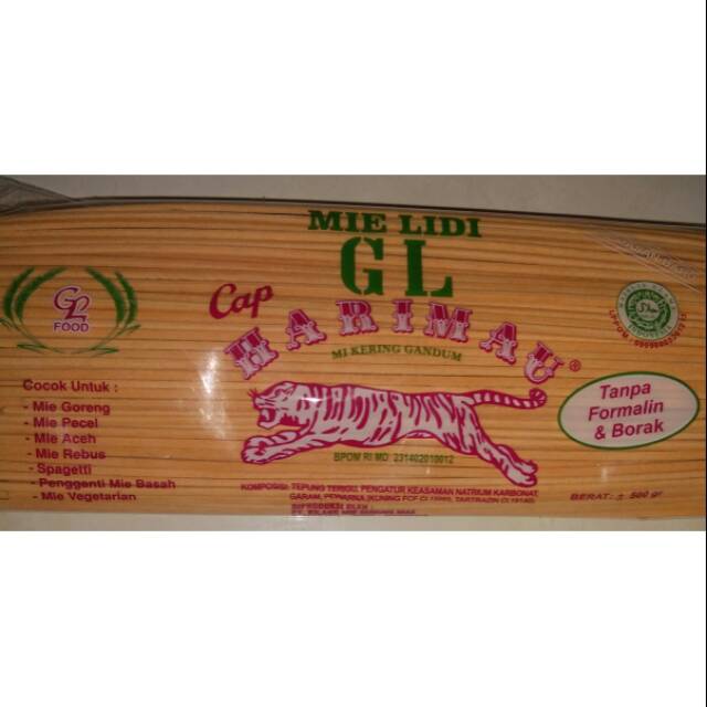 

Mie lidi cap harimau/Mie gomak/Mie gomak 500gr/mie lidi (500gr)