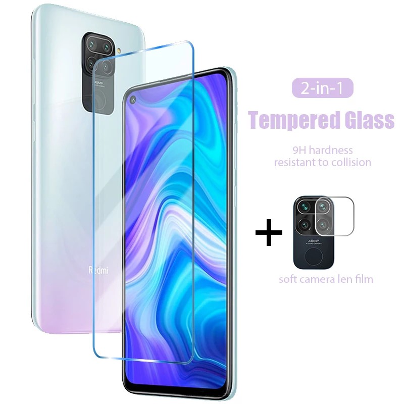 PAKET 2 IN1 Tempered Glass XIAOMI REDMI NOTE 10 PRO / NOTE 10 /REDMI 9/NOTE 9/NOTE 9 PRO  Lensa Camera