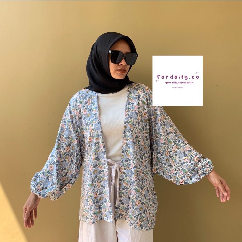 KIYOWO OUTER BALON  | ARABELLA OUTER-Balqis denim