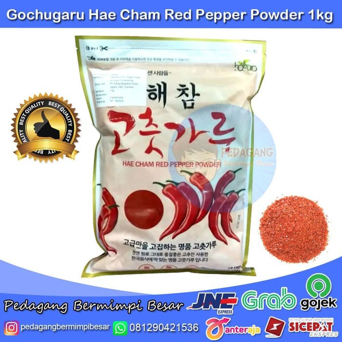 

Promo Spesial - Hae Cham Red Pepper Powder 1Kg | Gochugaru | Gochukaru | Cabai Korea - Kasar