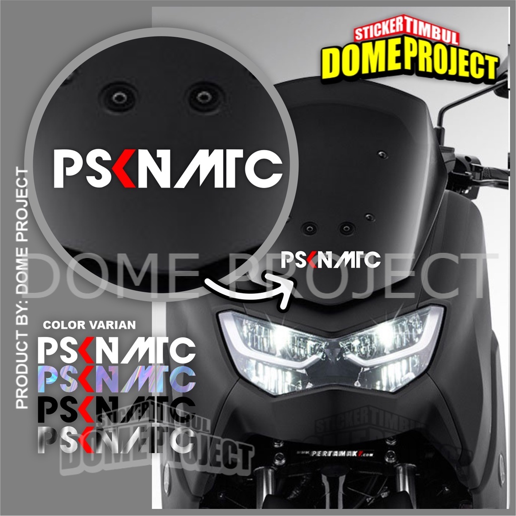 STIKER CUTTING DECAL HELM MOTOR KACA MOBIL LOGO PSKN MTC STICKER  AKSESORIS SCOOPY VARIO BEAT PCX AEROX NMAX AESTHETIC KEREN