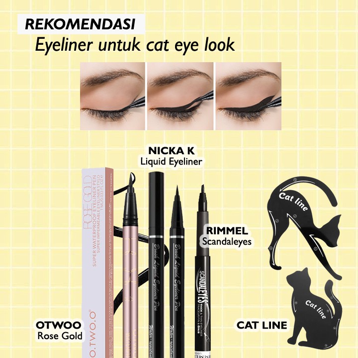 CAT LINE CETAKAN ALIS CETAKAN EYELINER