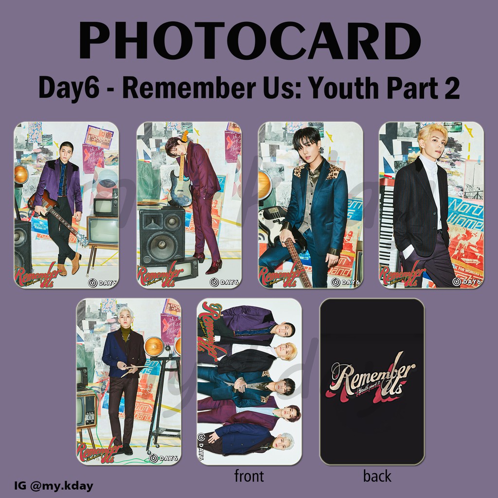 PC-0087, Unofficial Photocard Day6 Remember Us: Youth Part 2 2 sisi