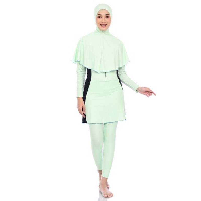 Baju Renang Muslimah Hijau mint