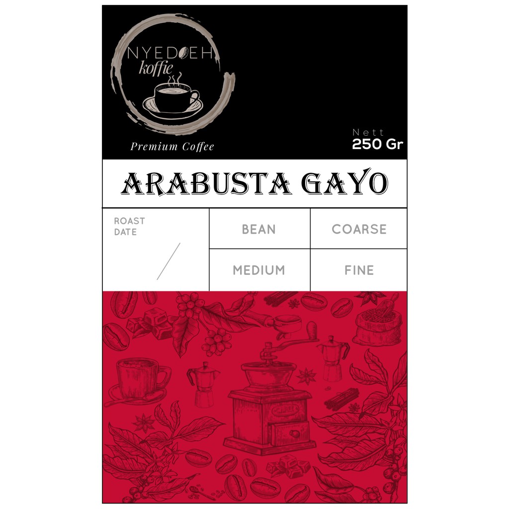 

KOPI ARABIKA ROBUSTA GAYO ARABUSTA 250 GR GRAM BIJI BUBUK