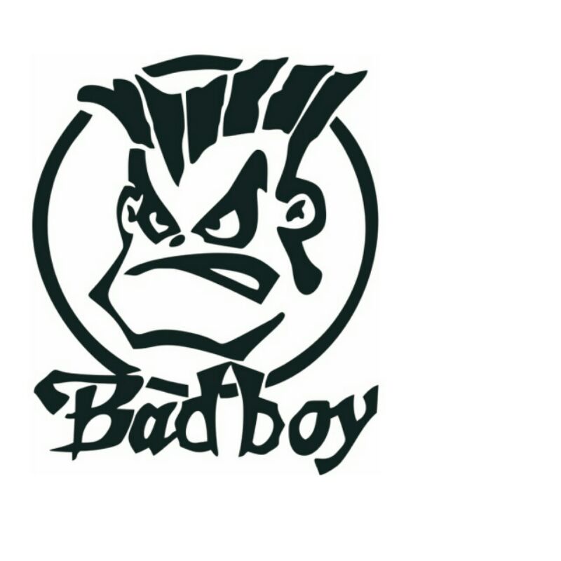 Stiker kaca belakang mobil BadBoy