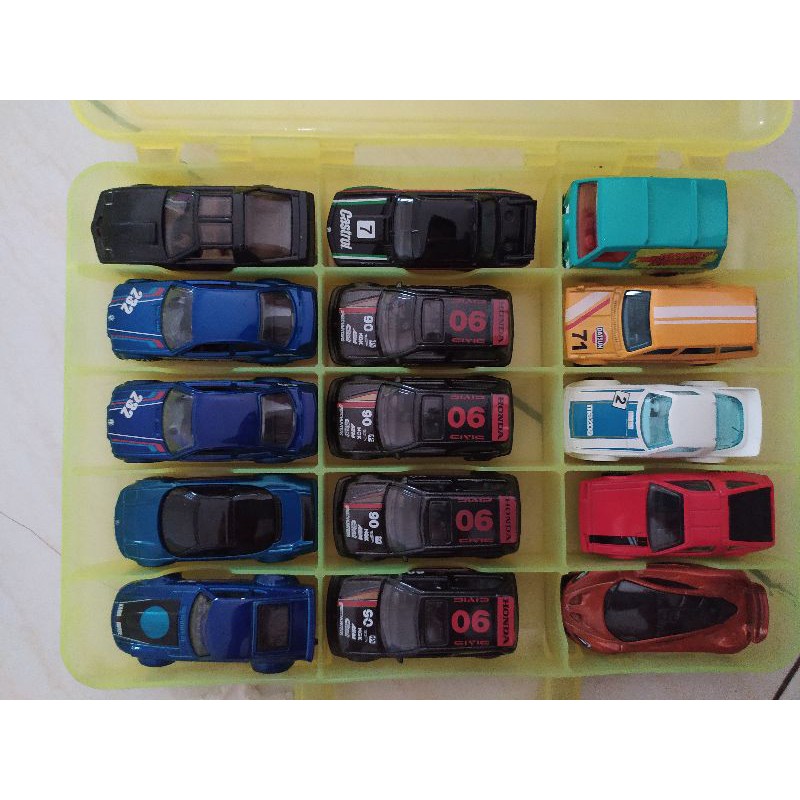 Hot Wheels Civic EF 4 unit - jual set mix cars total 15 Mobil