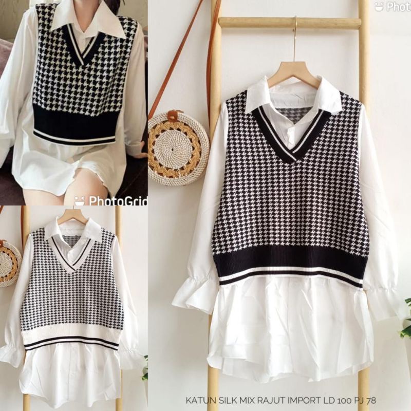 Katun Silk Mix Rajut Import