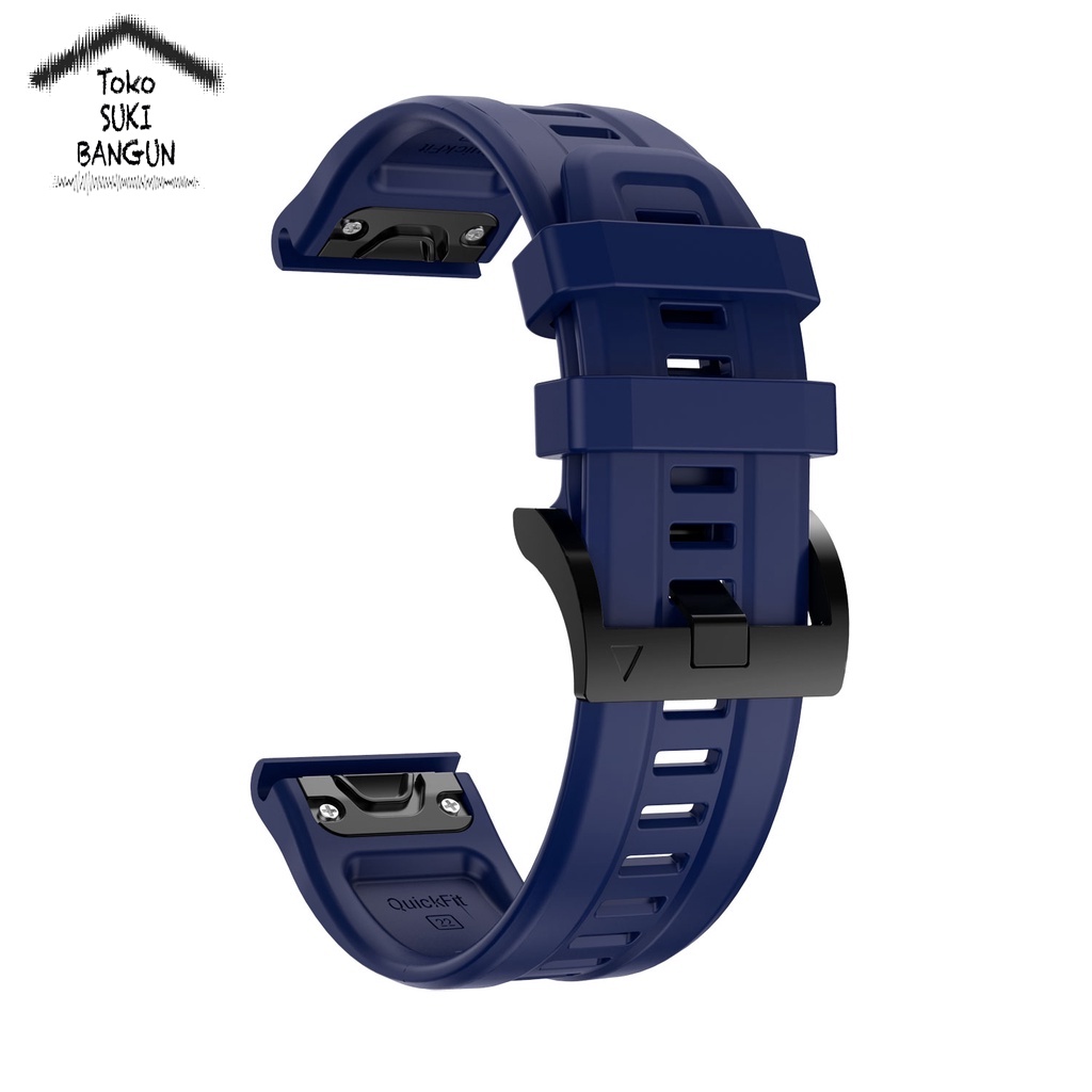 Strap Garmin Fenix 8 7 6 5 Sapphire Solar Forerunner 935 945 RUBBER DELUXE Watch Band