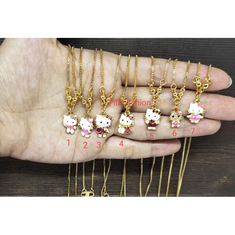 Fifi Fashion Kalung Koye Anak Lucu Cat 2 Model Perhiasan Lapis emas 12#