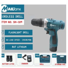 MESIN BOR TEMBOK BATERAI CORDLESS Drill MAILTANK 18V SH-189