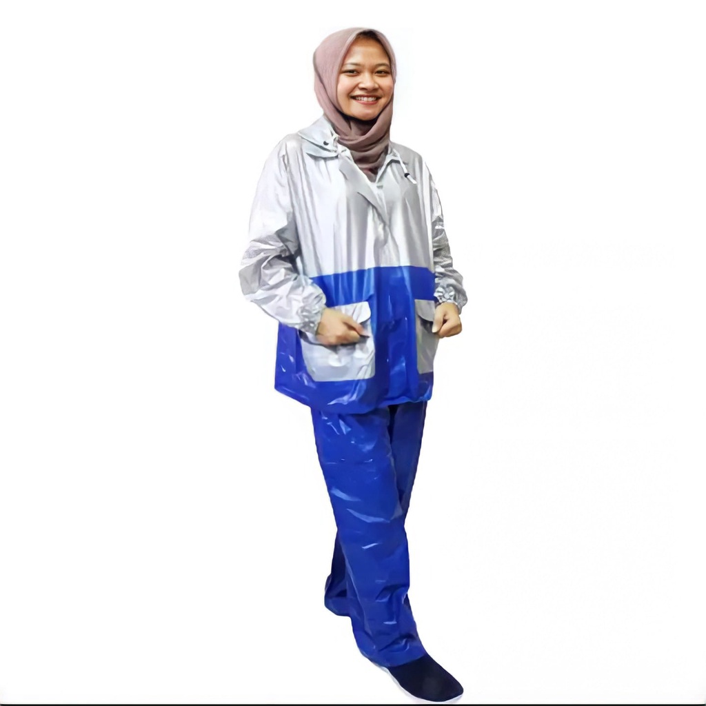 Jas Hujan Dolphin New Kombinasi Setelan Jaket Celana Scotchlight Mantel Murah Berkualitas