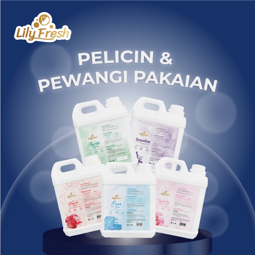 LILY FRESH Pewangi Setrika dan Pelicin Setrika Pakaian Laundry