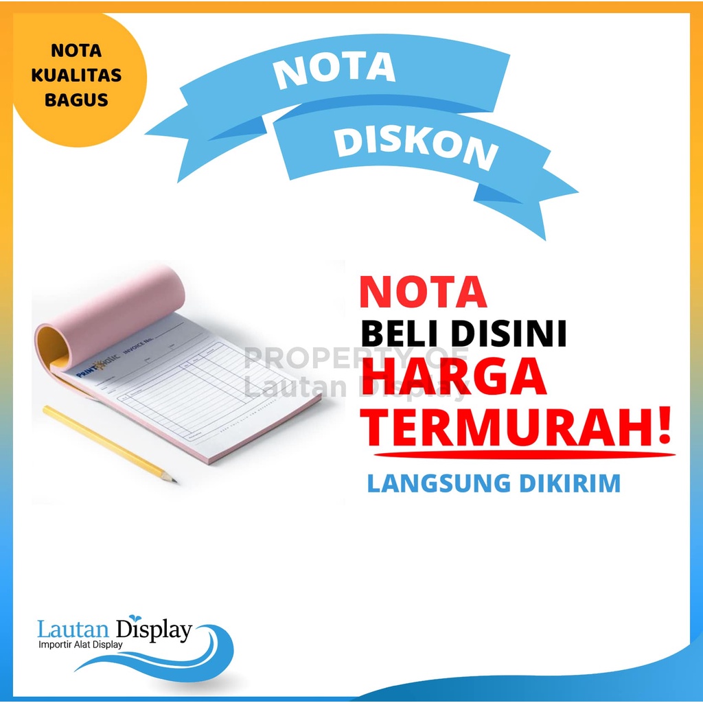 

Buku Nota Penjualan Custom Desain Free Desain 2 Play, 3 Play, 4 Play Nota Kontan Faktur Penjualan