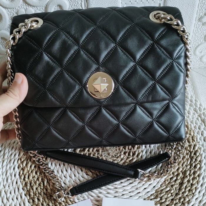 Tas kate spade natalia small flap shoulder black