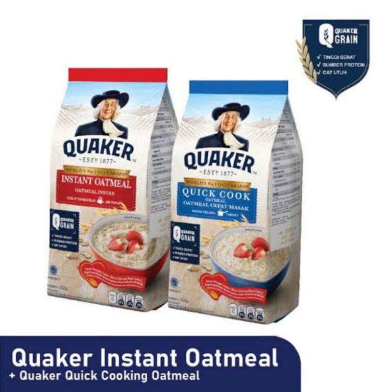 

QUAKER OATMEAL CEPAT MASAK - Quaker Quick Cook - TemuPawon