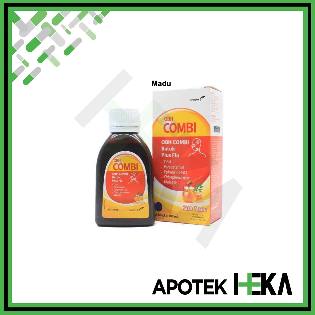 OBH Combi Batuk Plus Flu 60 ml / 100 ml - Sirup Obat Batuk Dewasa (SEMARANG)