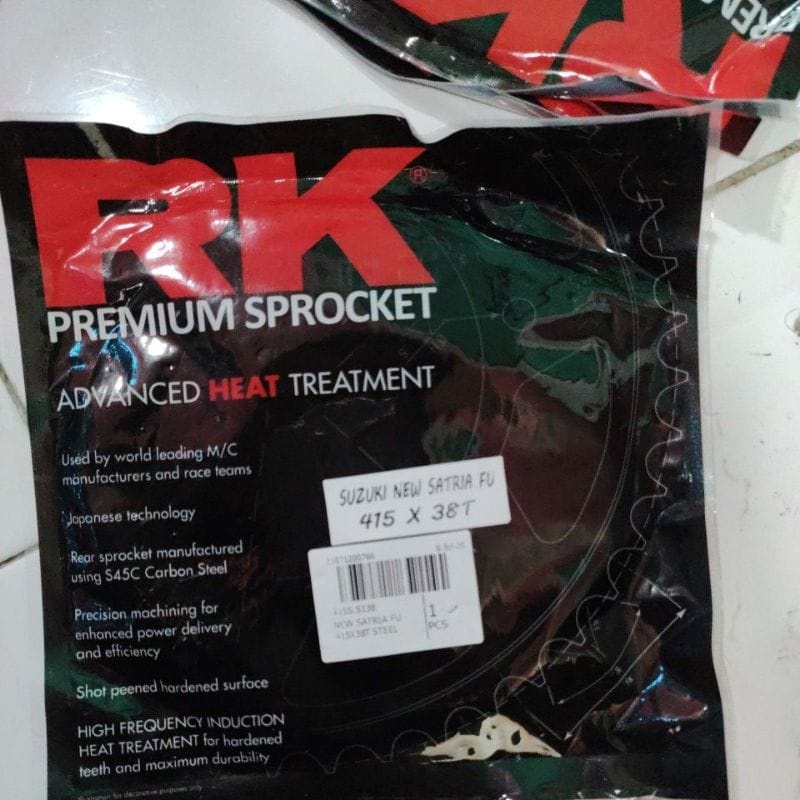 gear Belakang RK 415 428  38 - 43 untuk satria fu tahun lama smash Shogun kaze satria 2 tak satria f