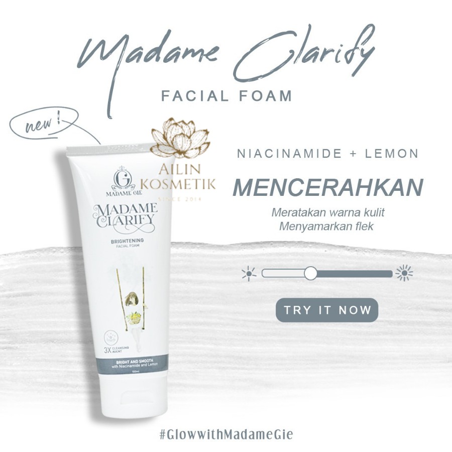 MADAME GIE Skincare Clarify Face Toner Facial Foam Face Wash Toner Serum Skin Lightener by AILIN