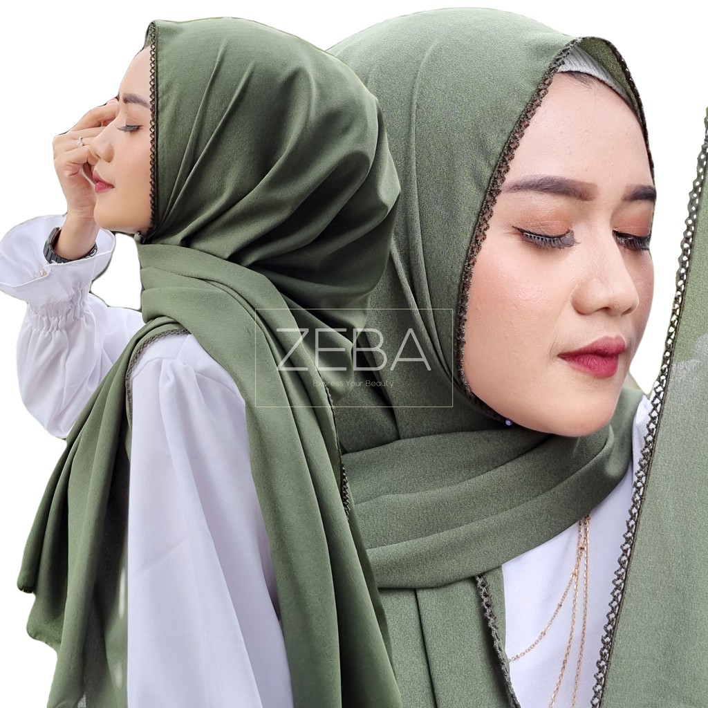 Pashmina Picot Crochet Diamond Stretch