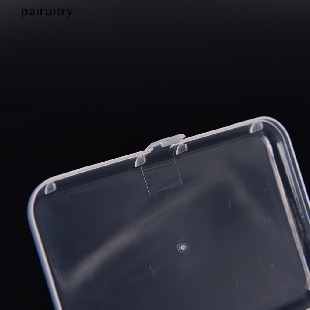 PRT  New Small Transparent Plastic Storage Box clear Square Multipurpose display PRT