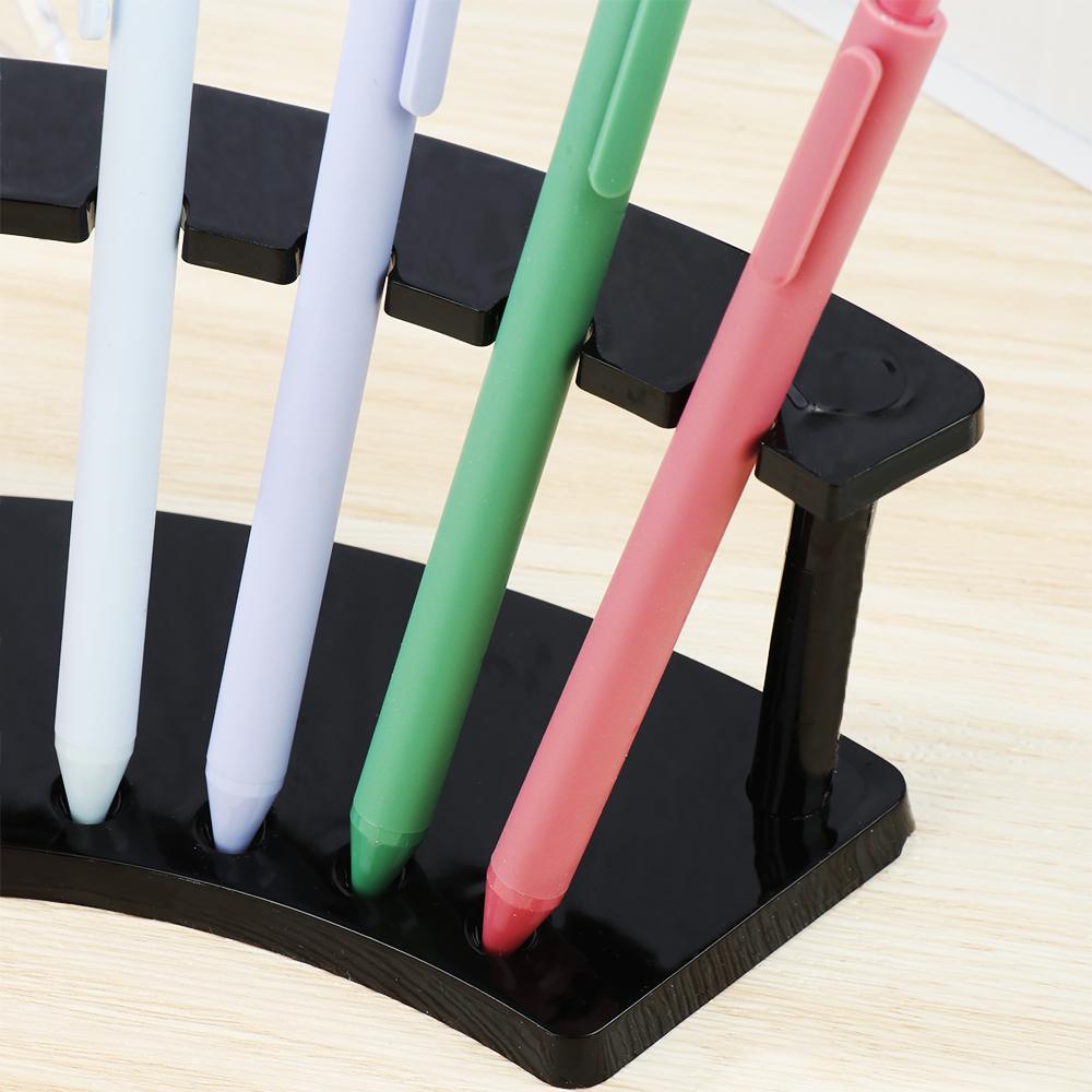 Top Akrilik Tempat Pulpen Penyimpanan Hadiah Anak Ballpoint Pen Organizer6/12-Slot Rak Kuas Makeup