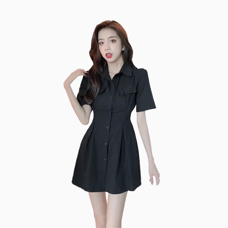 Tunik Kemeja Lengan pendek Wanita gaya korea model terbaru - XSHOP Marsha