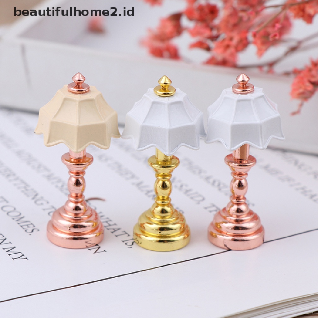 (Beautifulhome2.Id) Miniatur Lampu Skala 1: 12 Untuk Rumah Boneka