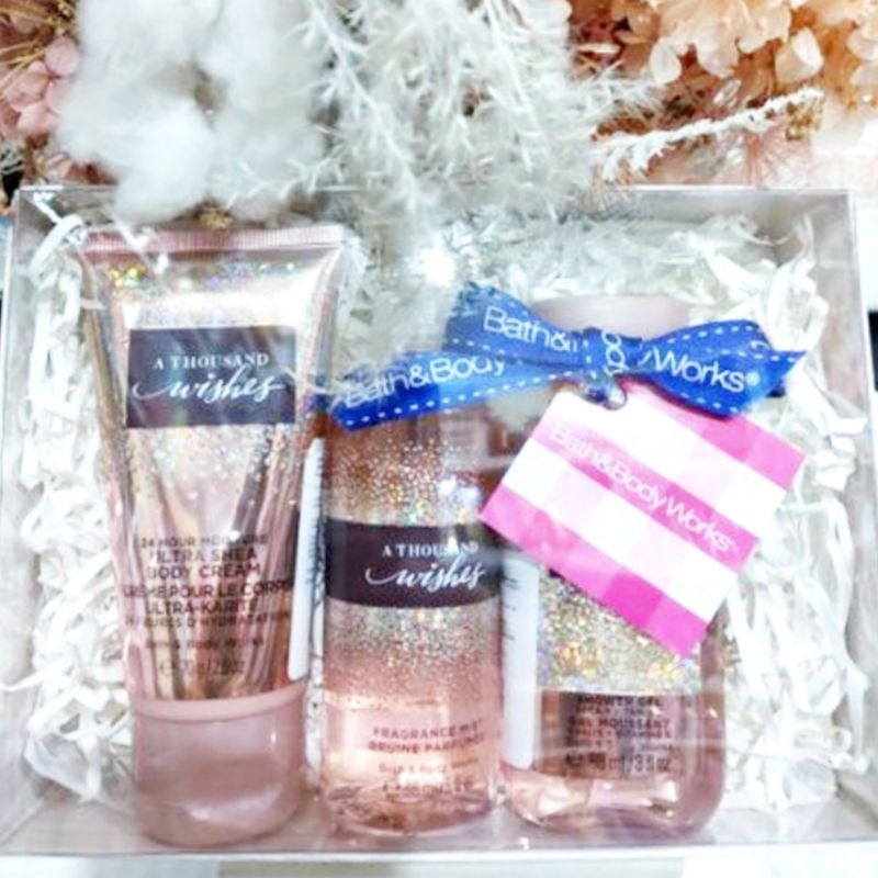 BATH &amp; BODY WORKS BBW GIFT SET OF 3 TRAVELSIZE MIST LOTION SHOWER GEL PAKET ULANG TAHUN BIRTHDAY CHRISTMAS TAHUN BARU VALENTINE HEMAT CHRITMAS HAMPERS PACKAGE GIFT SET OF 3 OR MORE