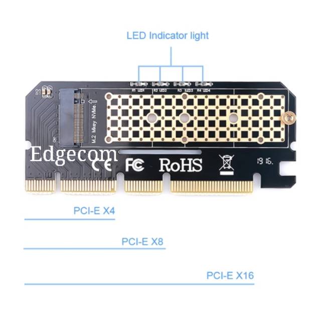 PCIE PCIE EXPRESS NVME M.2 SSD to PCIE X16 Expansion Card