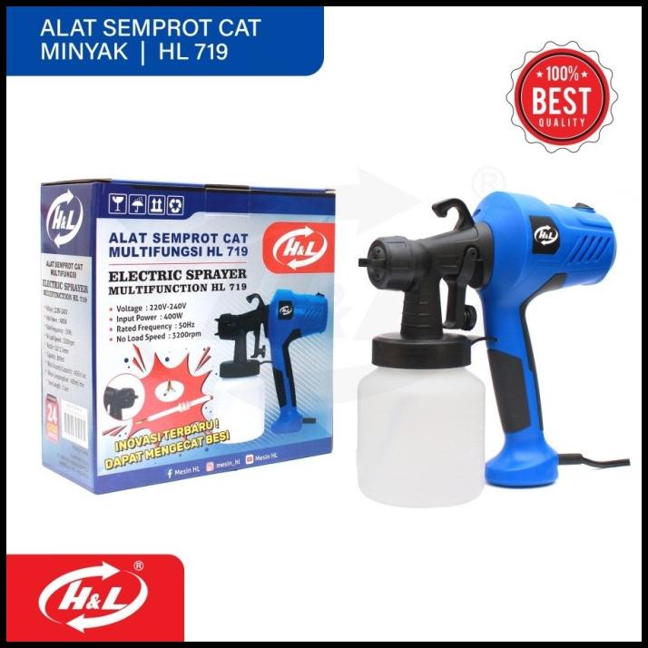 Hl Electric Sprayer 719 Spray Gun Listrik Bisa Minyak H&L Hl719
