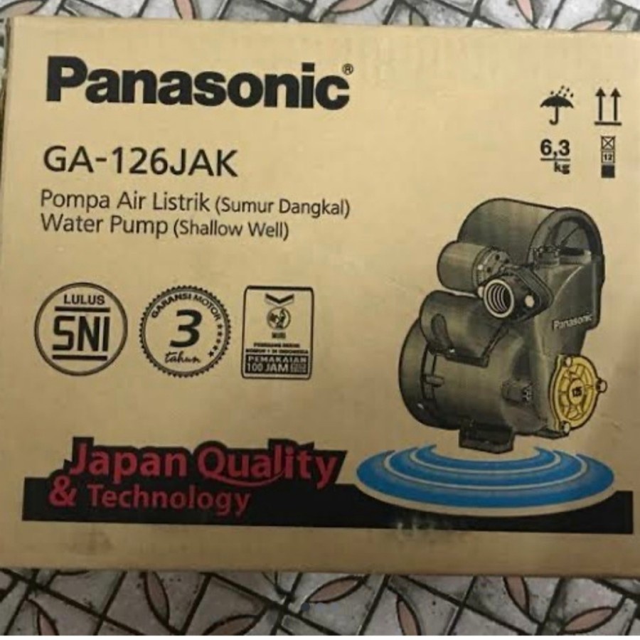 POMPA AIR LISTRIK OTOMATIS PANASONIC GA-126 JAK WATER PUMP 125W OTOMATIS