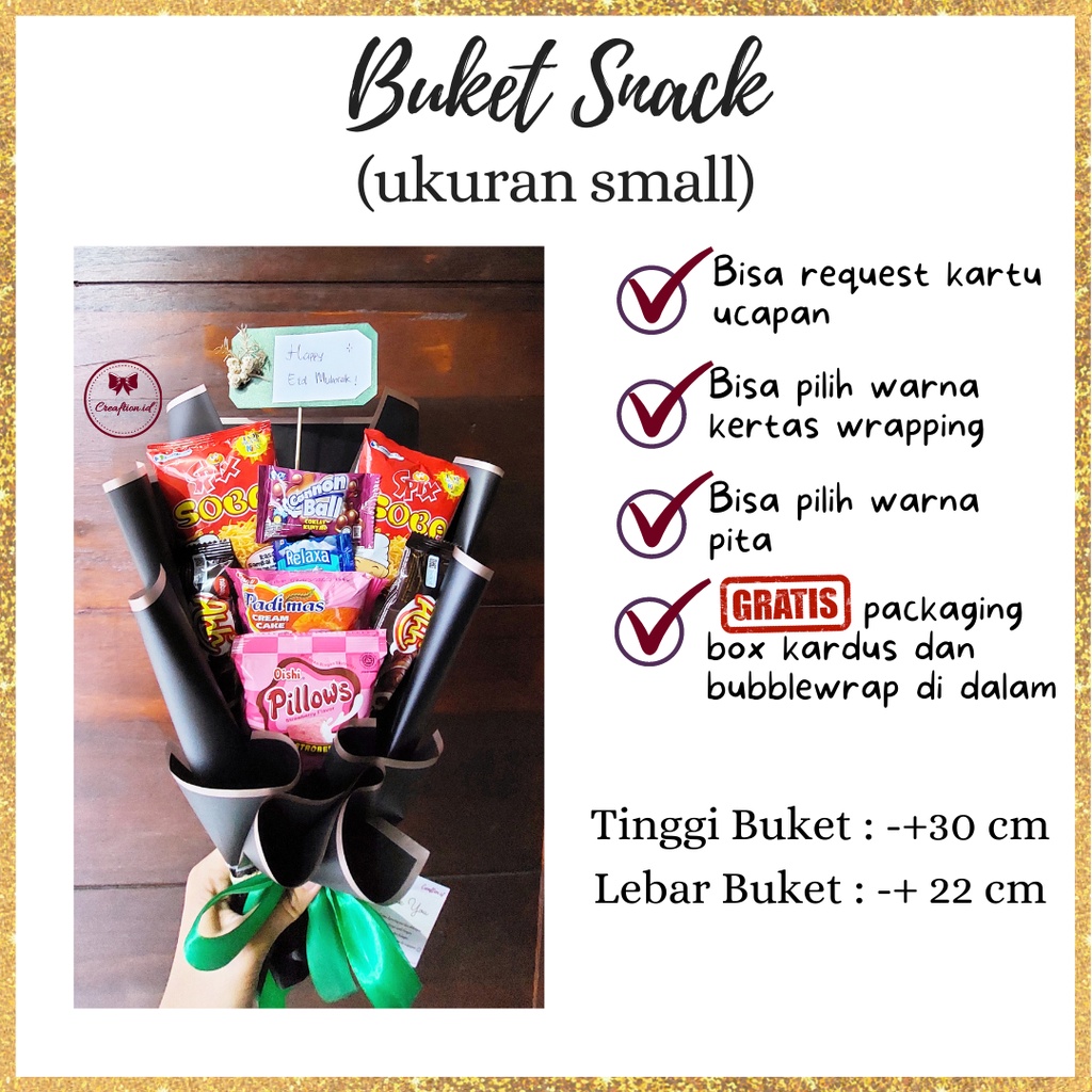 

BUKET SNACK HADIAH ULTAH/WISUDA by Creaftion.id