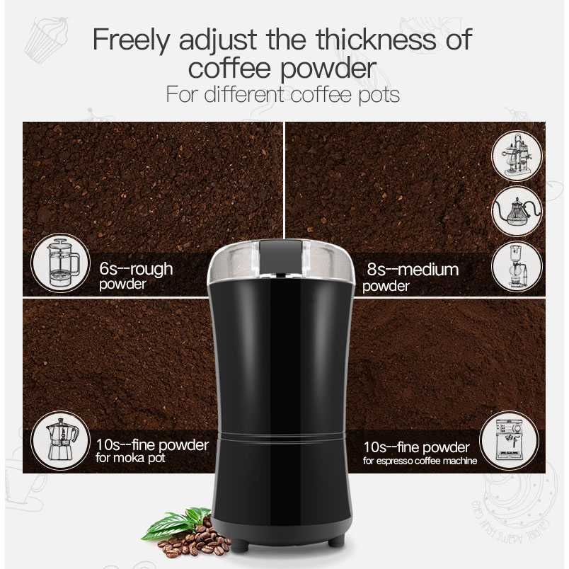 (100% BARANG ORI) LISM Penggiling Biji Kopi Elektrik Coffee Bean Grinder 400W - LH-711