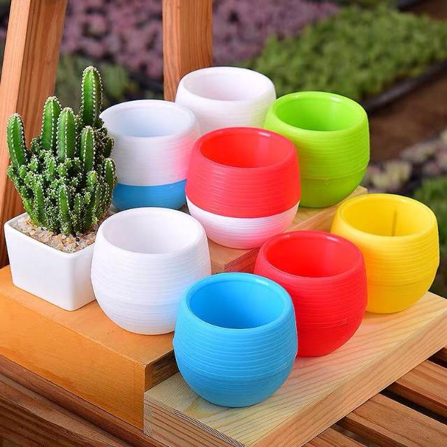 Pot Bunga MINI Bahan Plastik