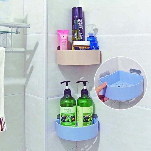 RAK SUDUT SERBAGUNA TANPA PAKU - Holder kamar mandi rak sudut kamar mandi rak kamar mandi