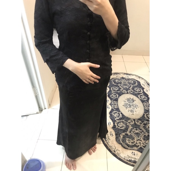 Dress pesta/kondangan/bridesmaid hitam