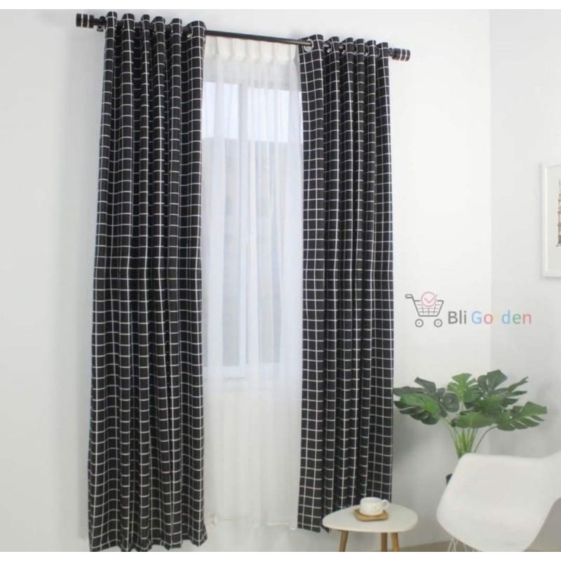 Gorden Smokring Kotak Kotak hitam