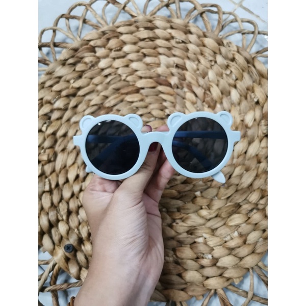 Kacamata anak/Kacamata Vintage 1-7 tahun kacamata anak model korea keninian-BEAR  BLUE