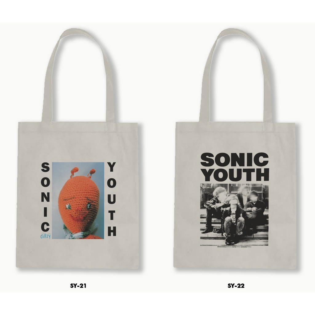 TOTE BAG BLACU - SONIC YOUTH 02